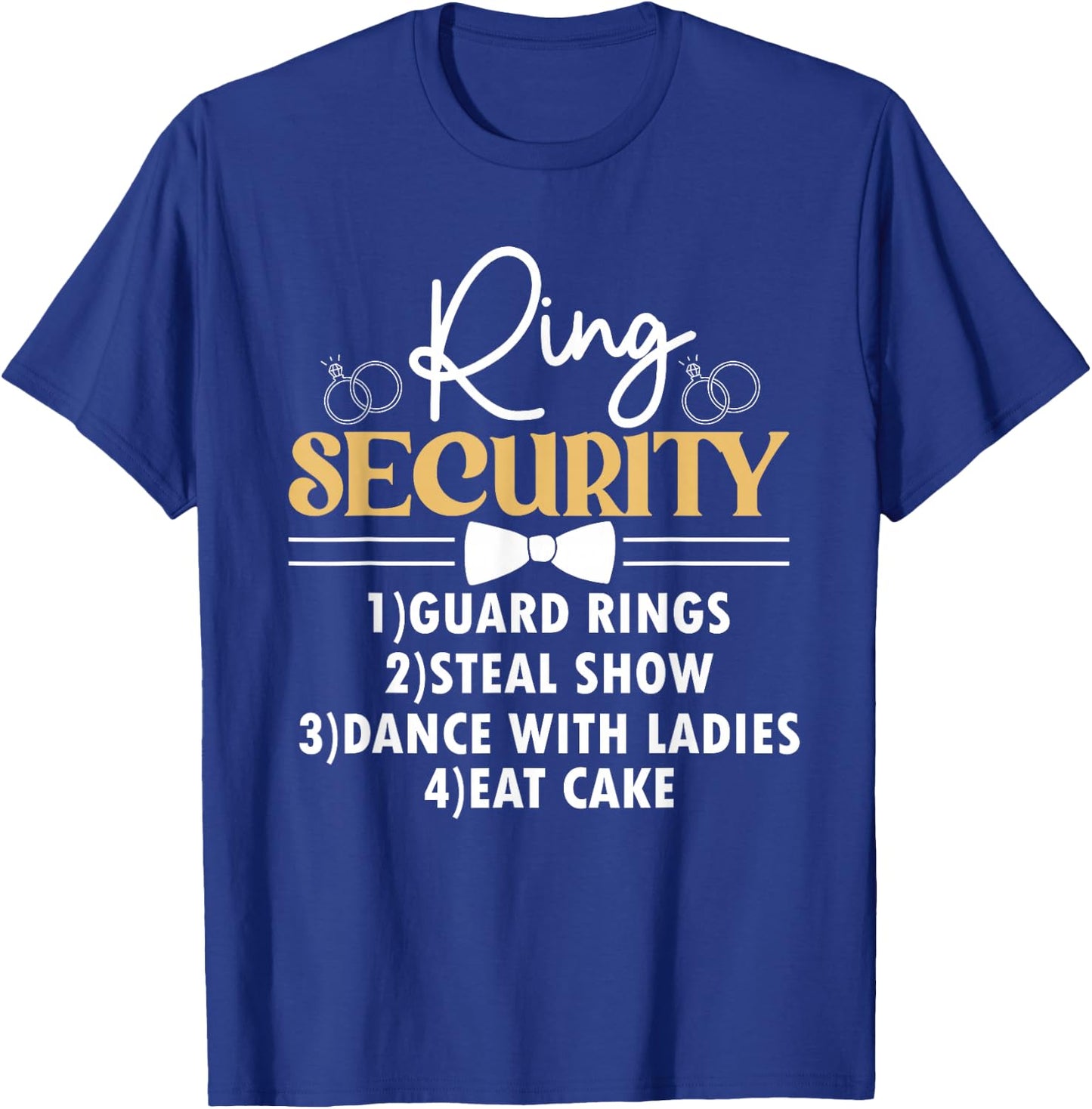 Kids Ring Security Ring Bearer Boys Wedding Party Marriage T-Shirt - T-Shirt | Royal