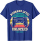 Just Married Gamer Leveled Up To Husband Level Unlocked 2025 T-Shirt - T-Shirt | Royal