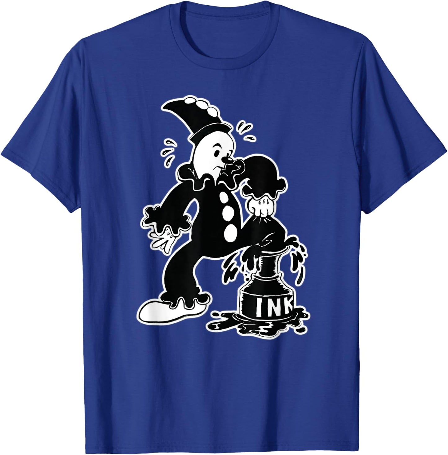 Koko the Clown Out of the Inkwell Gothic Vintage Cartoon T-Shirt - T-Shirt | Royal