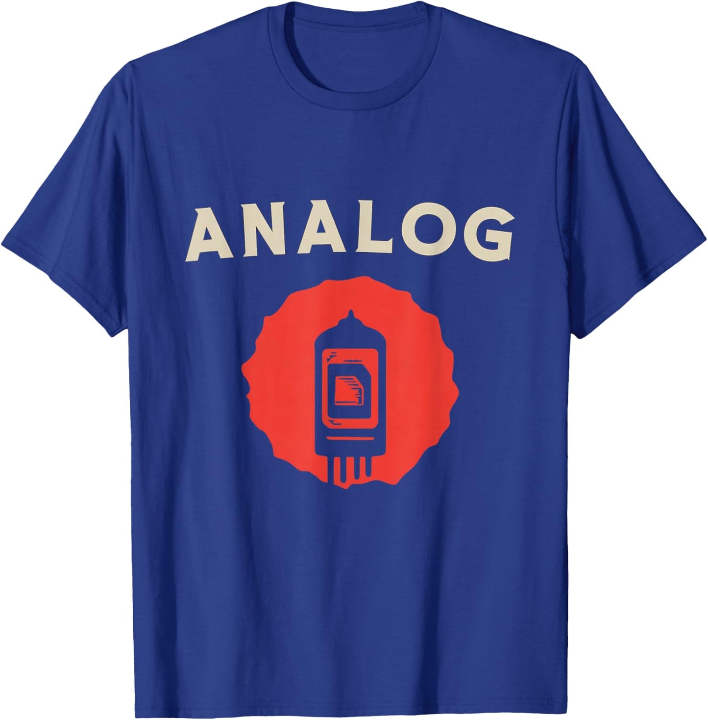 Vintage Vacuum Tube Analog Retro Amplifier Valve Amp Music T-Shirt - T-Shirt | Royal