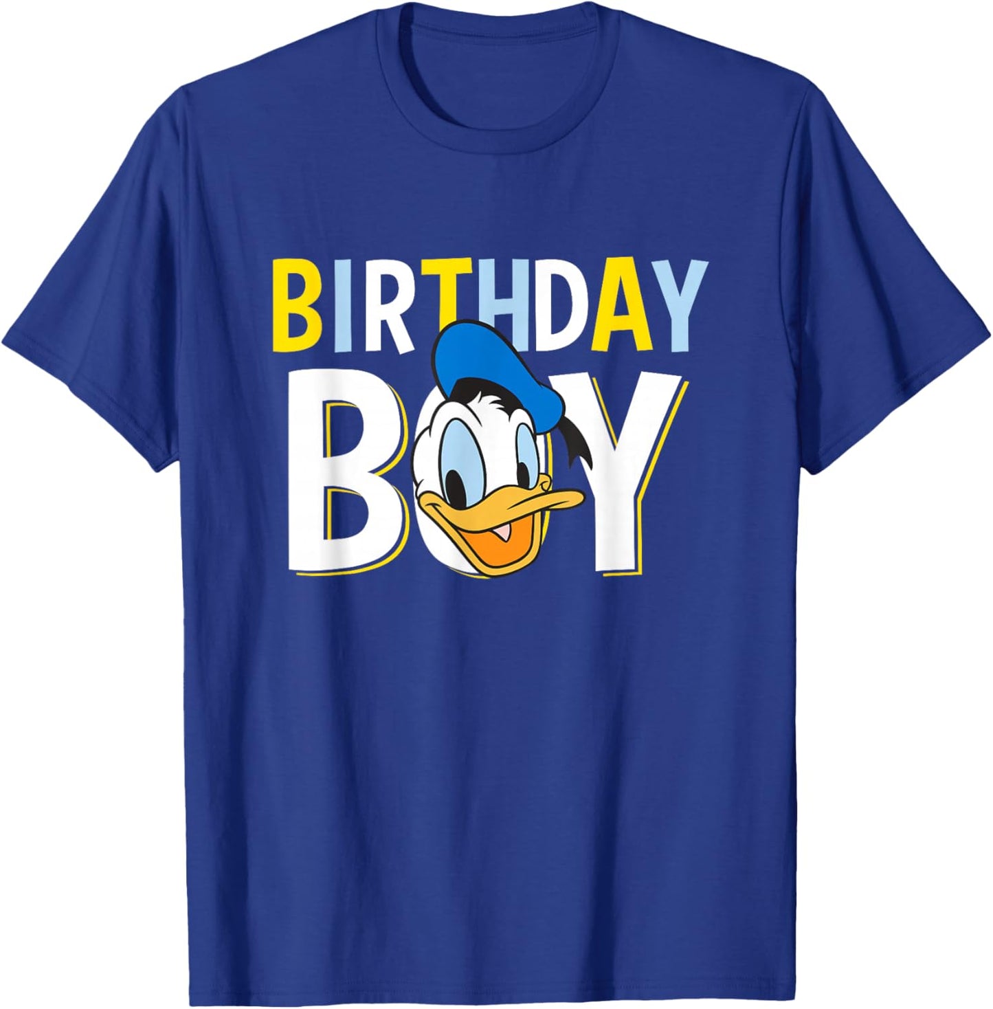 Disney Mickey And Friends Birthday Boy Vintage Donald Duck T-Shirt - T-Shirt | Royal