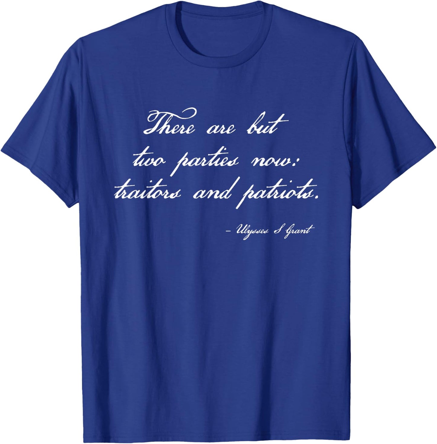 Traitors And Patriots Conservative Republican Trump 2024 T-Shirt - T-Shirt | Royal