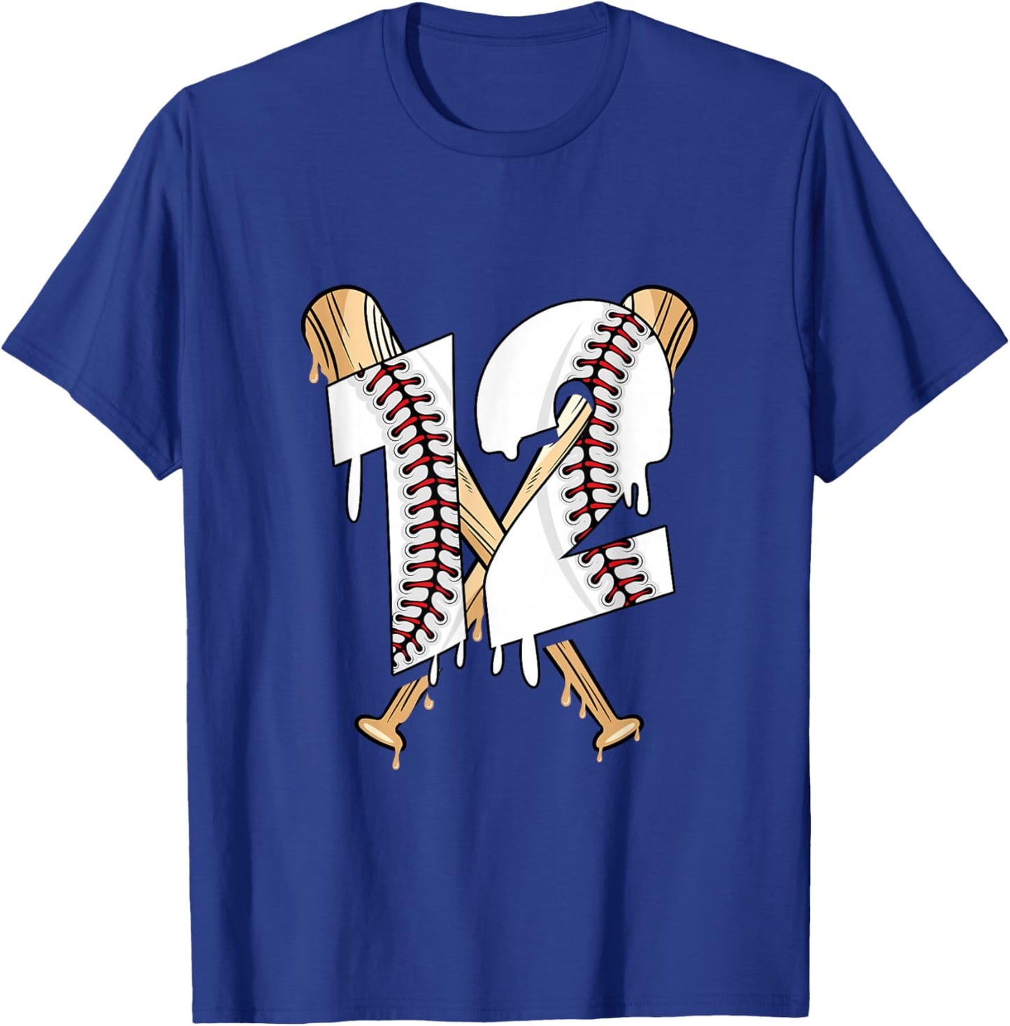 12th Birthday Baseball T-Shirt - T-Shirt | Royal