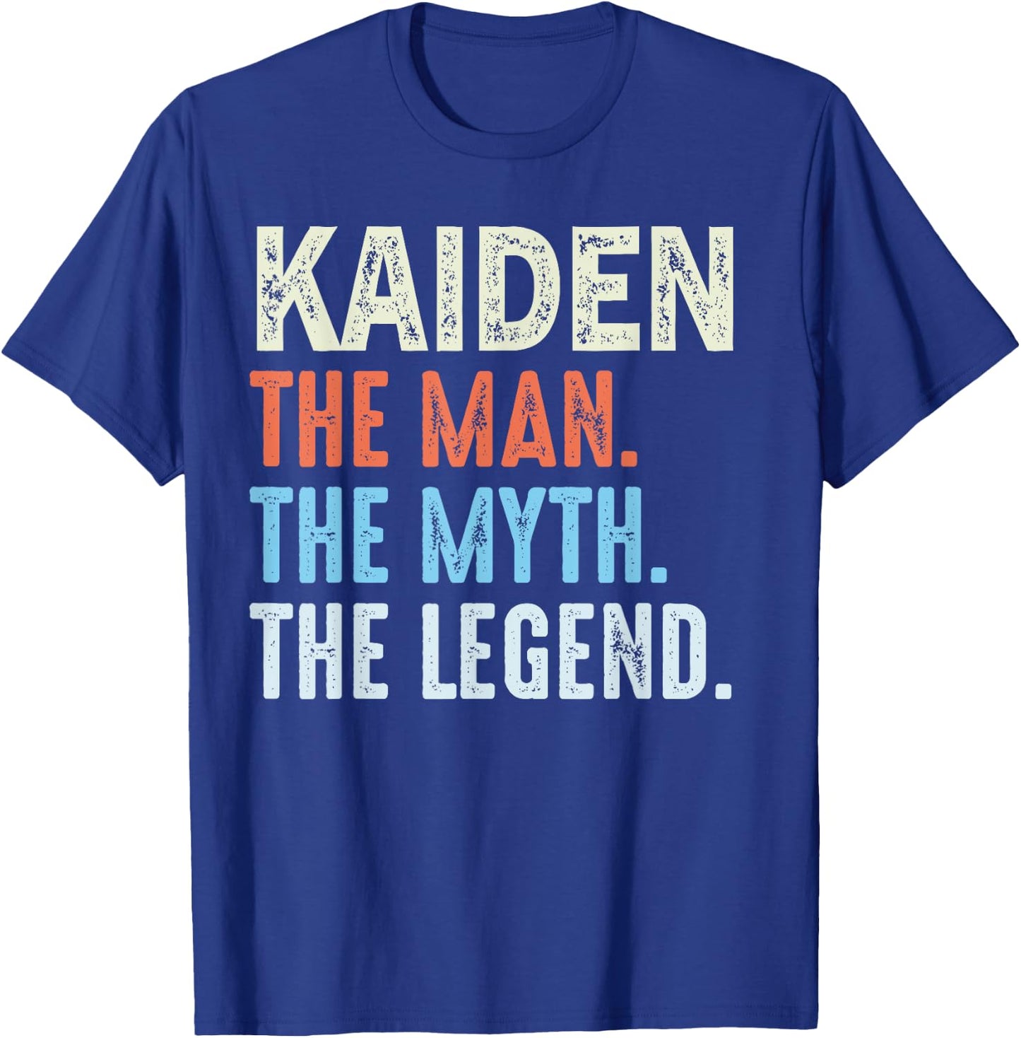 Kaiden The Legend Name Personalized Cute Idea Men Vintage T-Shirt - T-Shirt | Royal