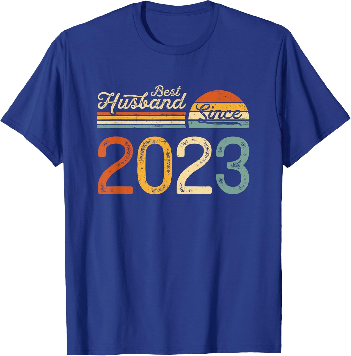 2nd wedding anniversary 2 years - Best Husband Since 2023 T-Shirt - T-Shirt | Royal