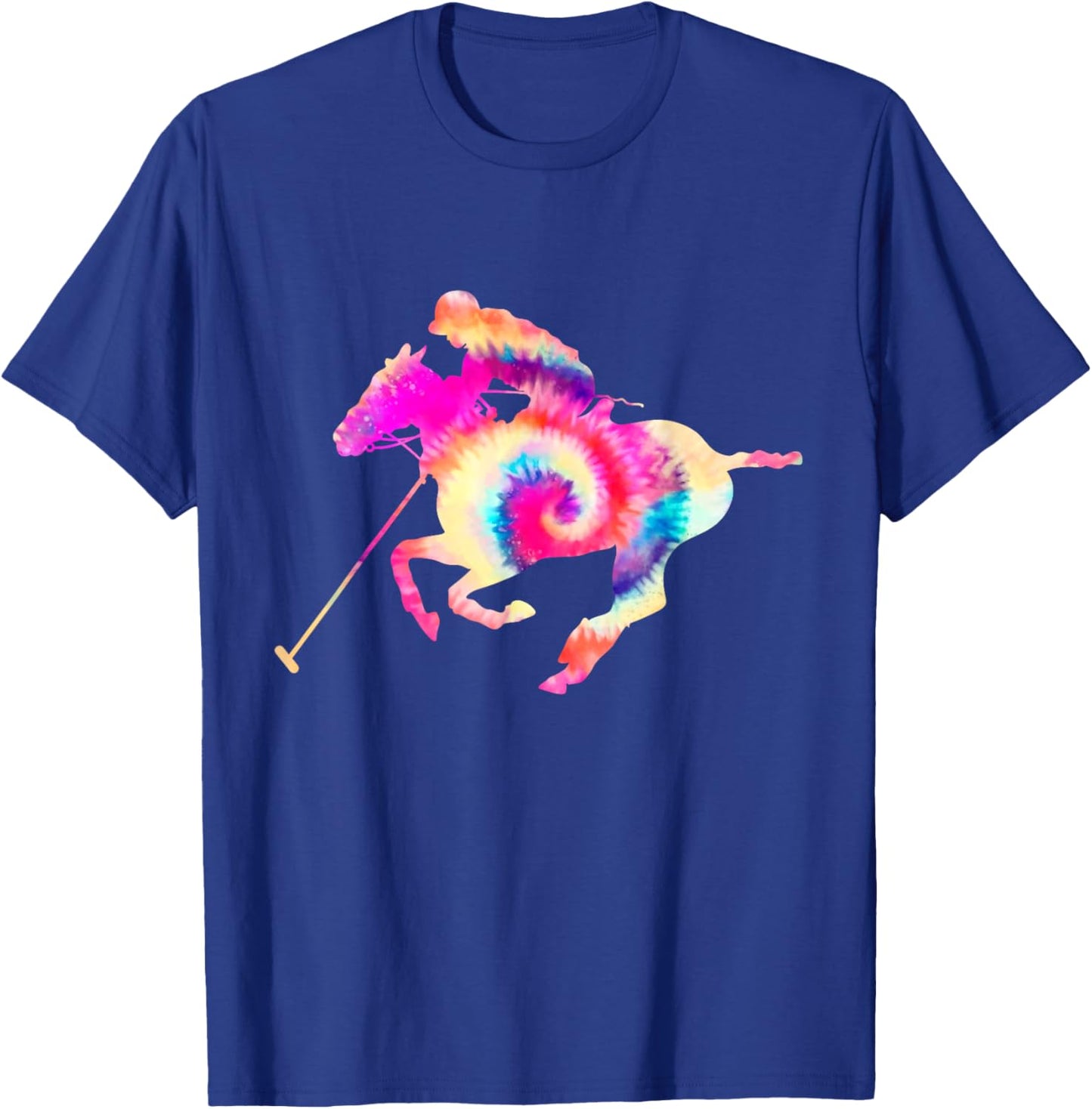 Polo Players Horseback Riding Horse Equestrian Sports T-Shirt - T-Shirt | Royal