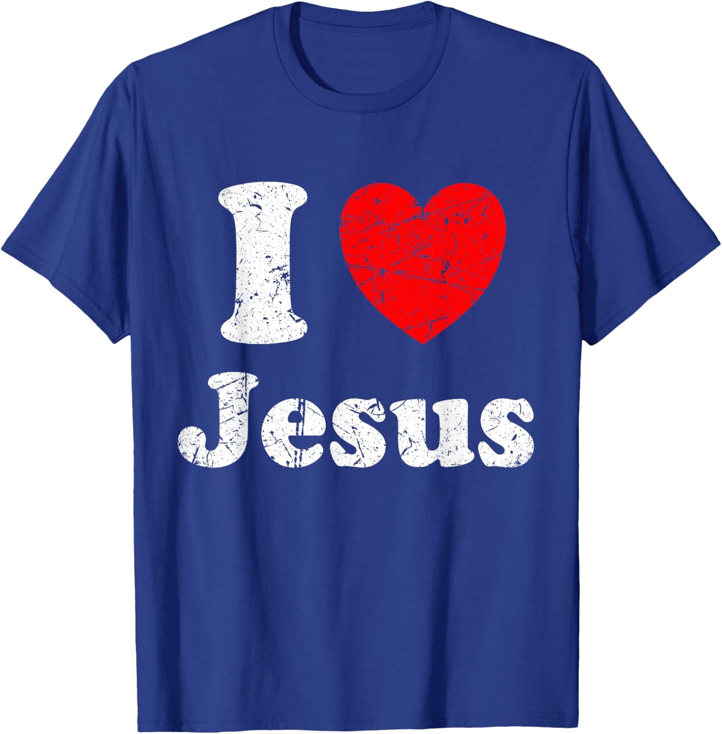 I Love Jesus Graphic T-Shirt - T-Shirt | Royal
