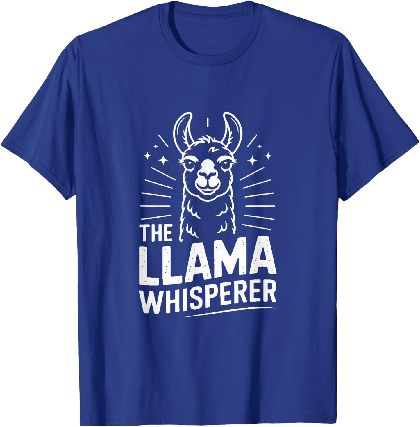 The Llama Whisperer Funny Llama Lover Humor T-Shirt - T-Shirt | Royal
