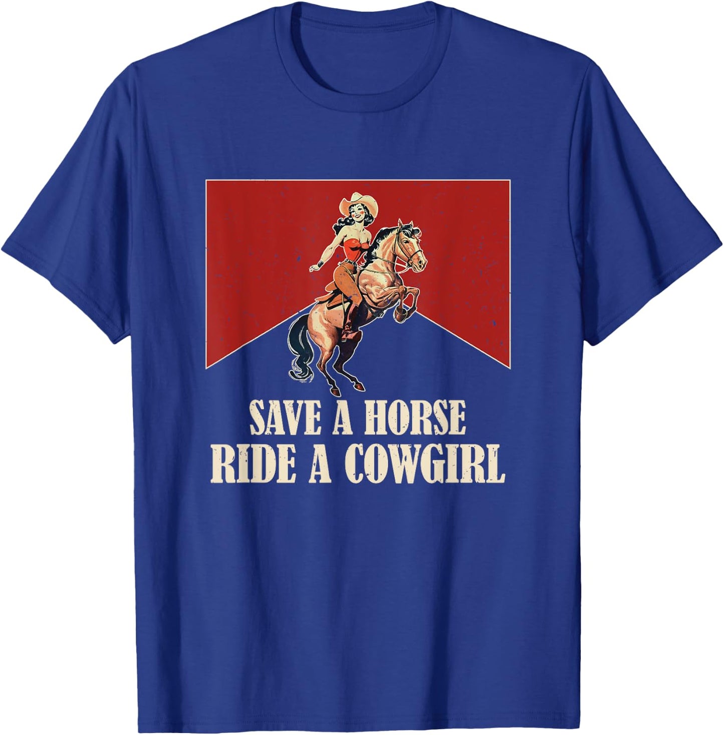 Lesbian Subtle WLW Ride A Cowgirl Queer Gay Pride Month T-Shirt - T-Shirt | Royal