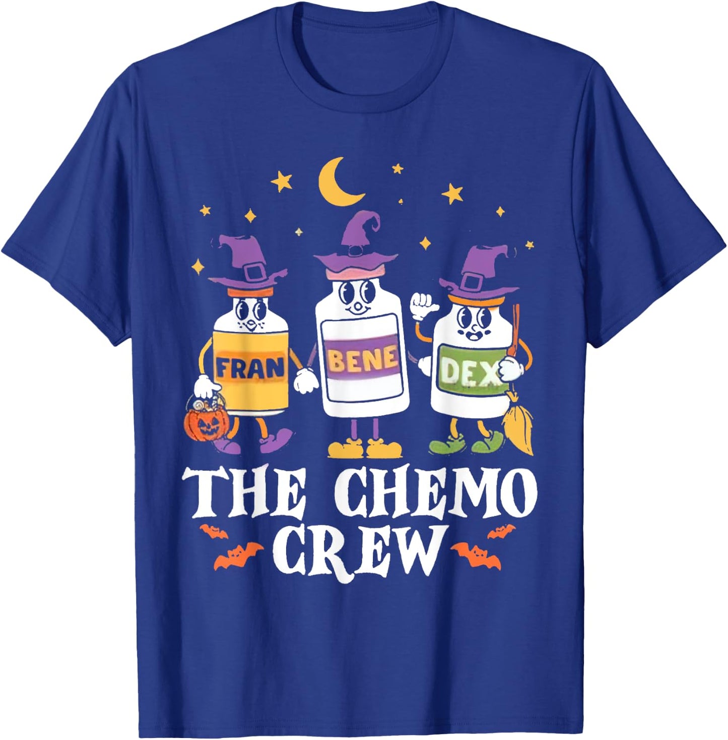 Oncology Nurse Halloween, Nurse Squad Chemo Spooky Nurse Icu T-Shirt - T-Shirt | Royal