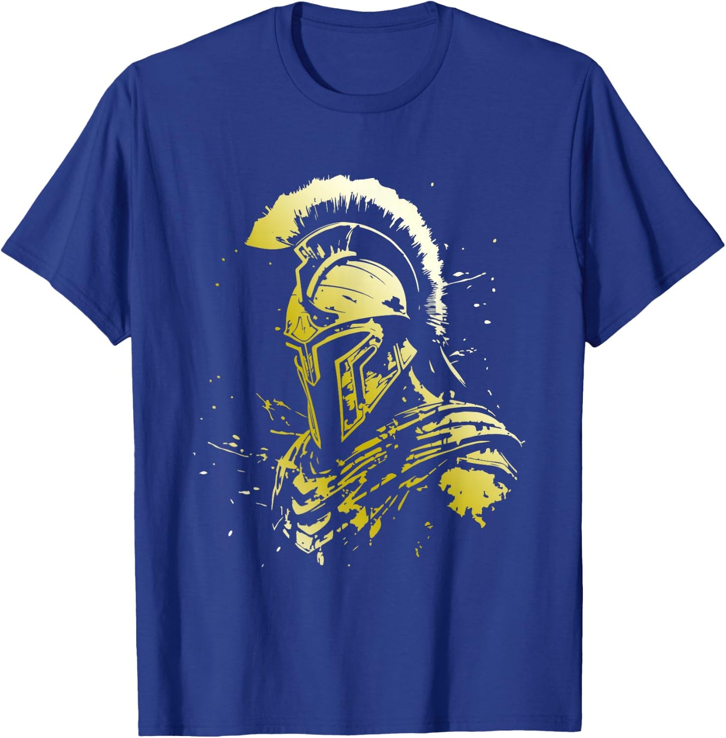 Ancient Golden Spartan Helmet Gym Gladiator Sparta T-Shirt - T-Shirt | Royal