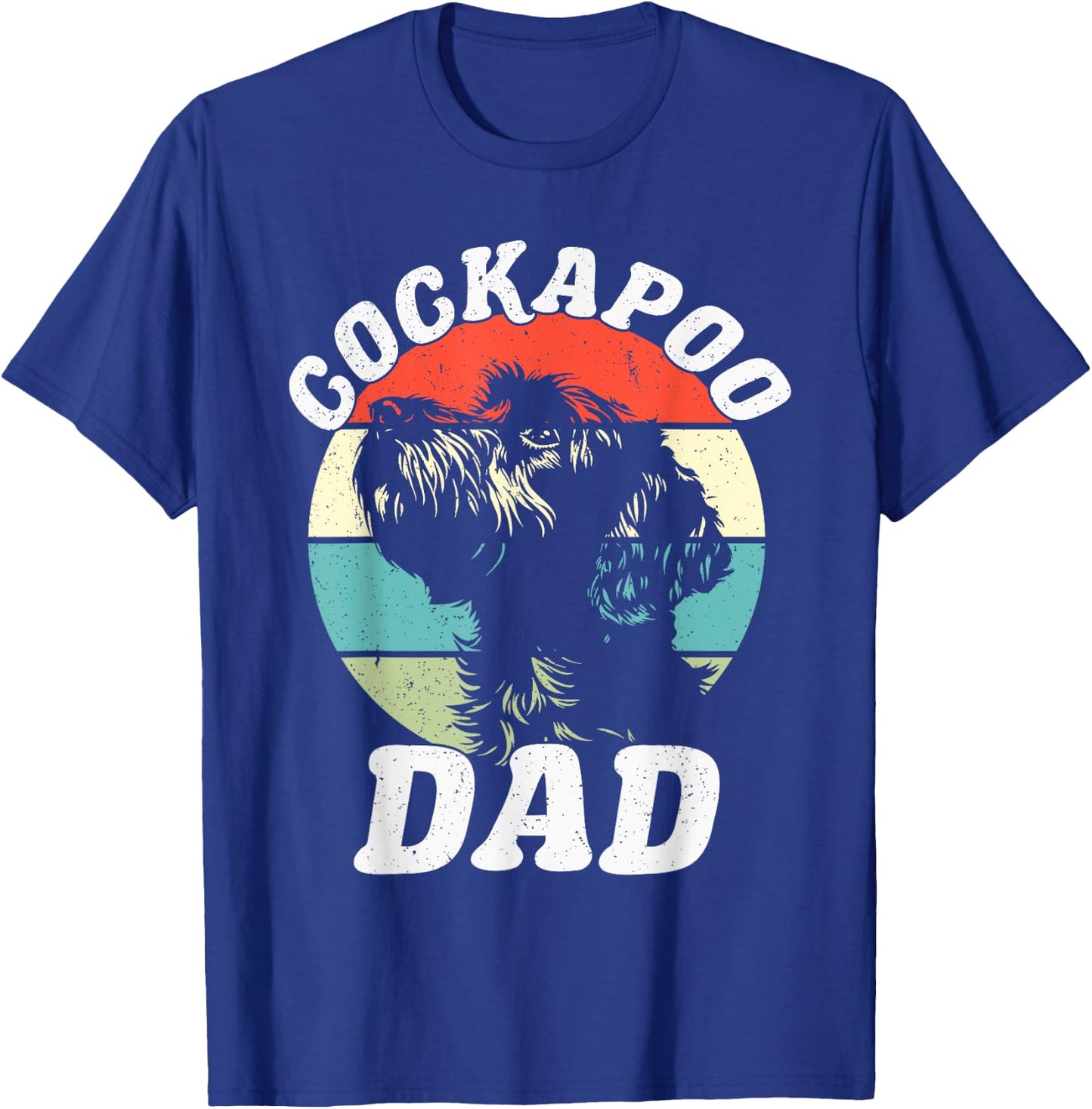 Cockapoo Dad Dog Funny Father's Day Vintage Pet Men Women Kids T-Shirt - T-Shirt | Royal