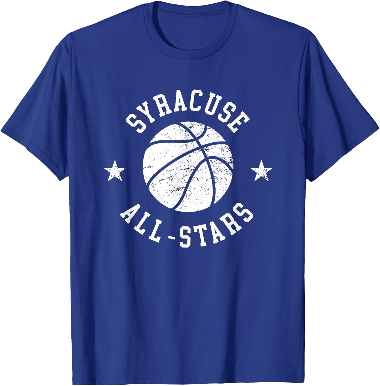 Syracuse Vintage All-Stars Retro 80s Basketball T-Shirt - T-Shirt | Royal