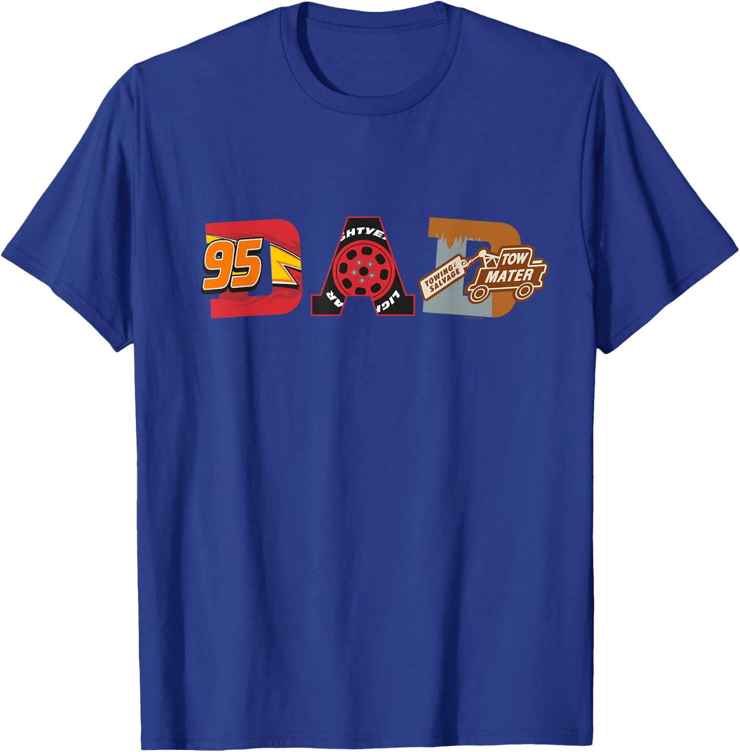 Disney and Pixar’s Cars Dad Father’s Day Birthday T-Shirt - T-Shirt | Royal
