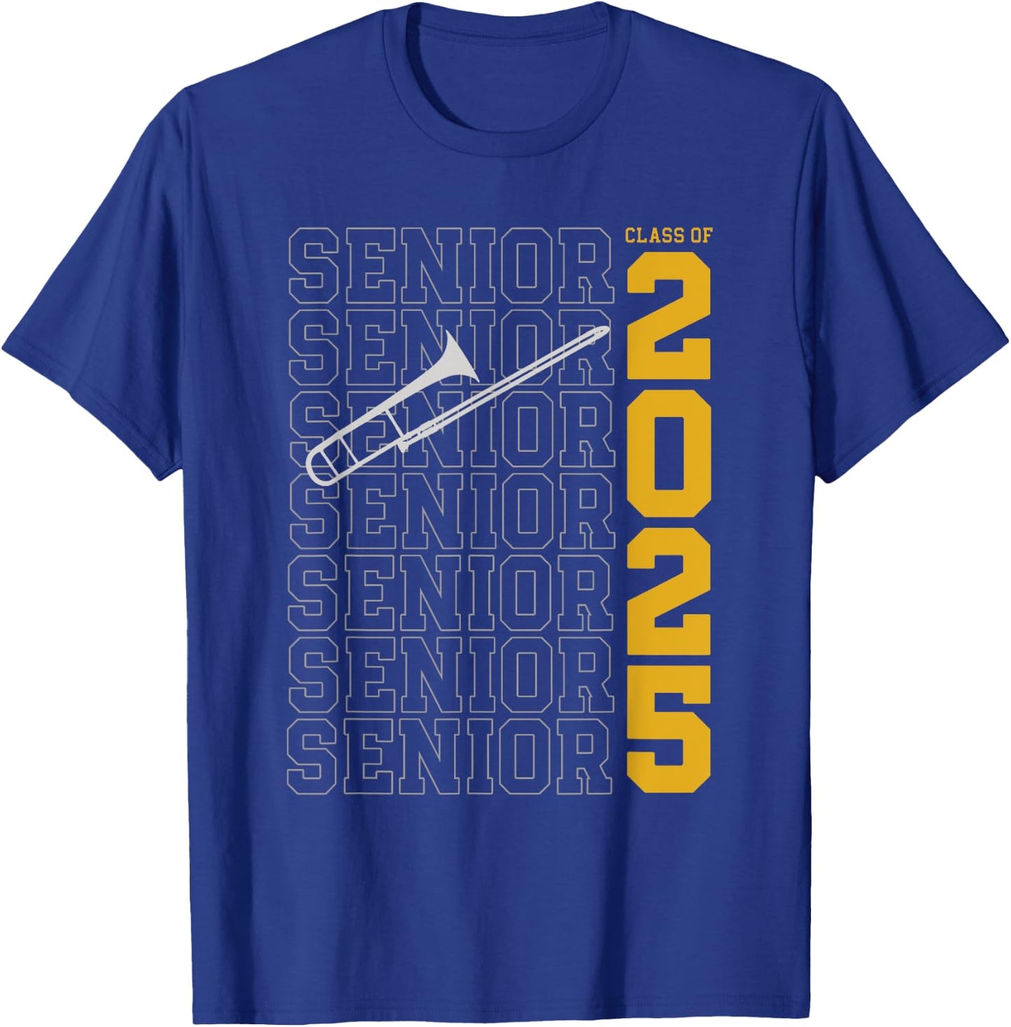 Class of 2025 Senior Trombone for Trombonist T-Shirt - T-Shirt | Royal