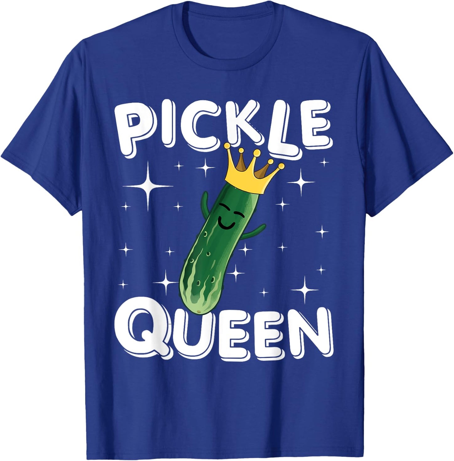 Funny Pickle Art Girls Cucumber Vegan Pickle Lover T-Shirt - T-Shirt | Royal