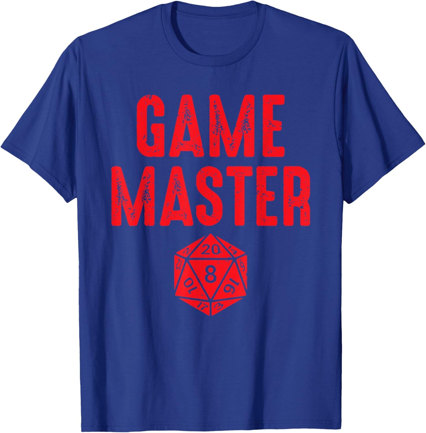 Game Master | Tabletop RPG D20 Boardgame Gamer T-Shirt - T-Shirt | Royal