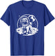 Pug Astronaut Space Graphic Design T-Shirt - T-Shirt | Royal