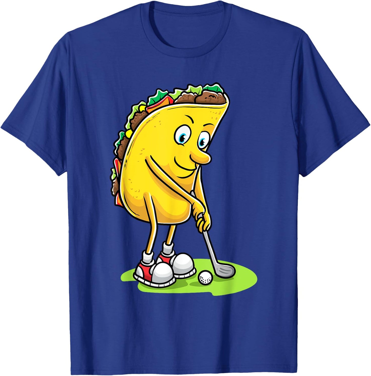 Taco With Golf Enthusiasts Men Golfers T-Shirt - T-Shirt | Royal