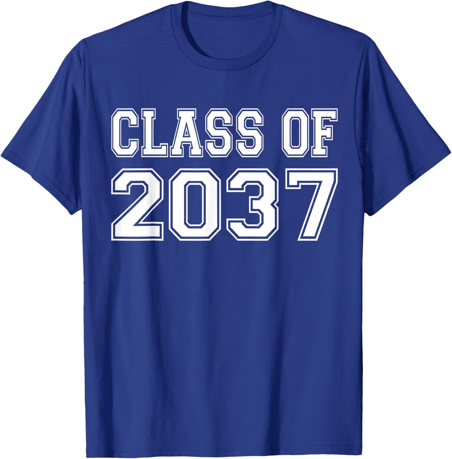 Class Of 2037 Kindergarten Back to School - 2037 Graduation T-Shirt - T-Shirt | Royal