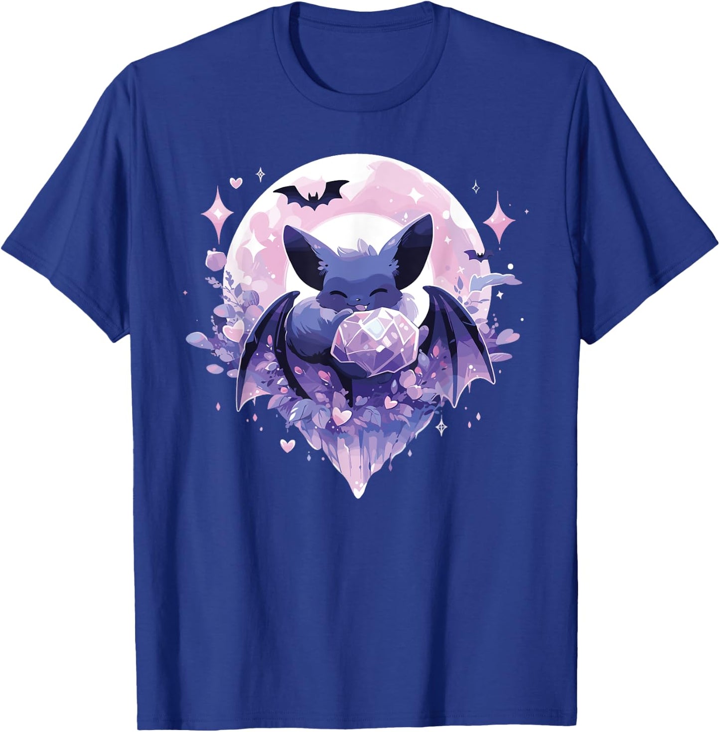 Cute Kawaii Witch Bat Crystal Alchemist Pastel Goth T-Shirt - T-Shirt | Royal