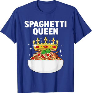 Cool Spaghetti Art Girls Italian Food Pasta Lover T-Shirt - T-Shirt | Royal
