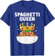 Cool Spaghetti Art Girls Italian Food Pasta Lover T-Shirt - T-Shirt | Royal
