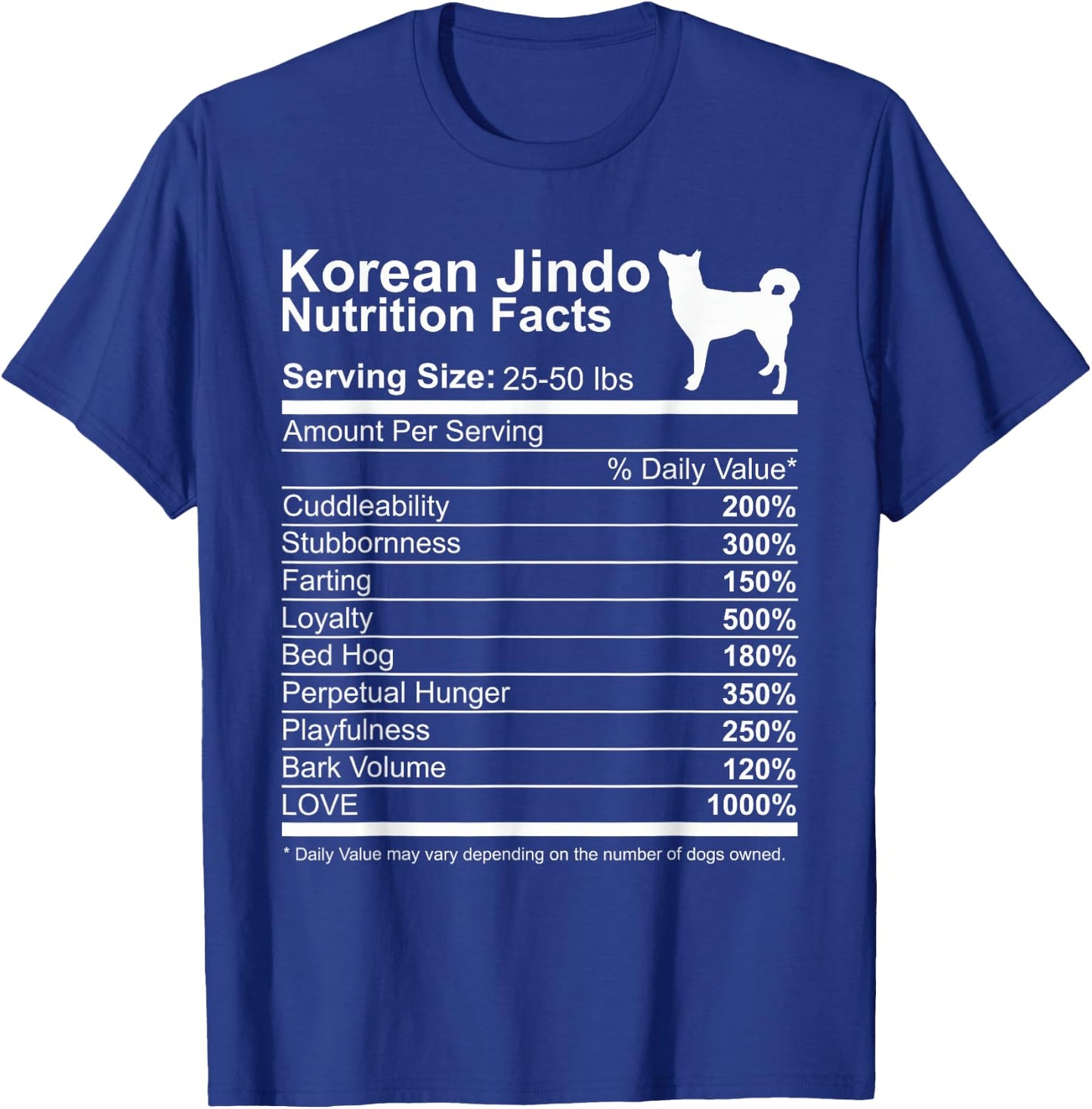 Funny Sayings for Korean Jindo Lovers Dog Dad Korean Jindo Dog Lover Dog Mom T-Shirt - T-Shirt | Royal