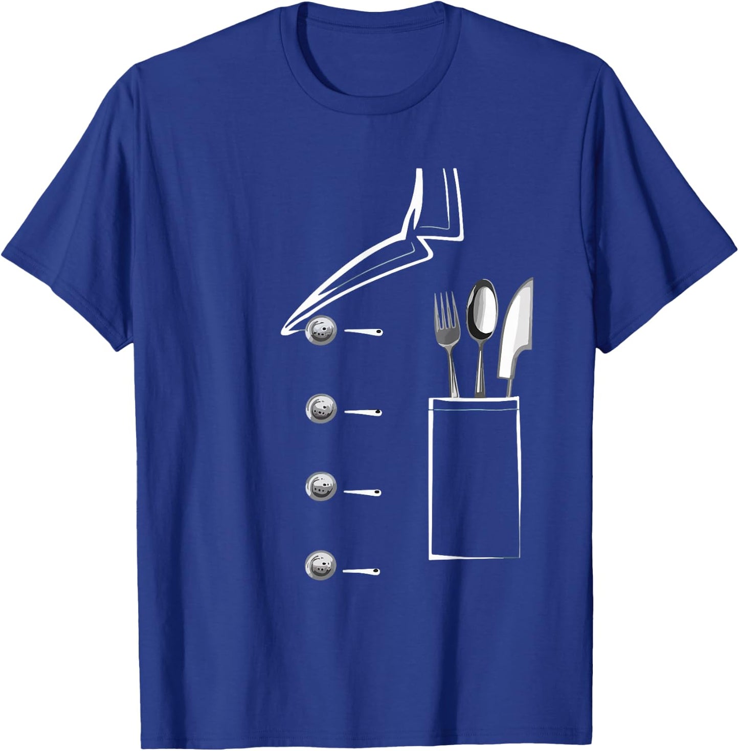 Chef Jacket Uniform Cooking Cook Funny Chef Culinary Kitchen T-Shirt - T-Shirt | Royal