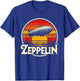 Retro Zeppelin Vintage Dirigible Airship 70s 80s Zepelin T-Shirt - T-Shirt | Royal