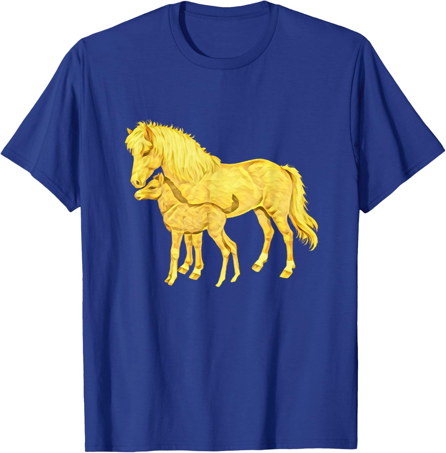 Horses Motif Horse Elegant Mane Animals colorful Horses T-Shirt - T-Shirt | Royal