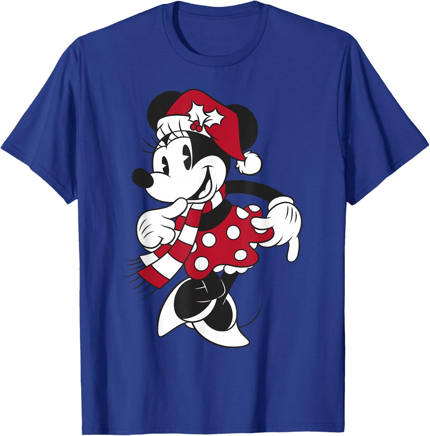 Disney Mickey & Friends Christmas Minnie Mouse Portrait T-Shirt - T-Shirt | Royal