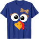 Funny Thanksgiving Turkey Face Costume Women Girl T-Shirt - T-Shirt | Royal