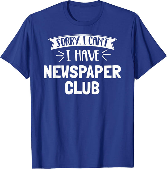 Newspaper Club Gift Girls, Women, Boys & Men T-Shirt - T-Shirt | Royal