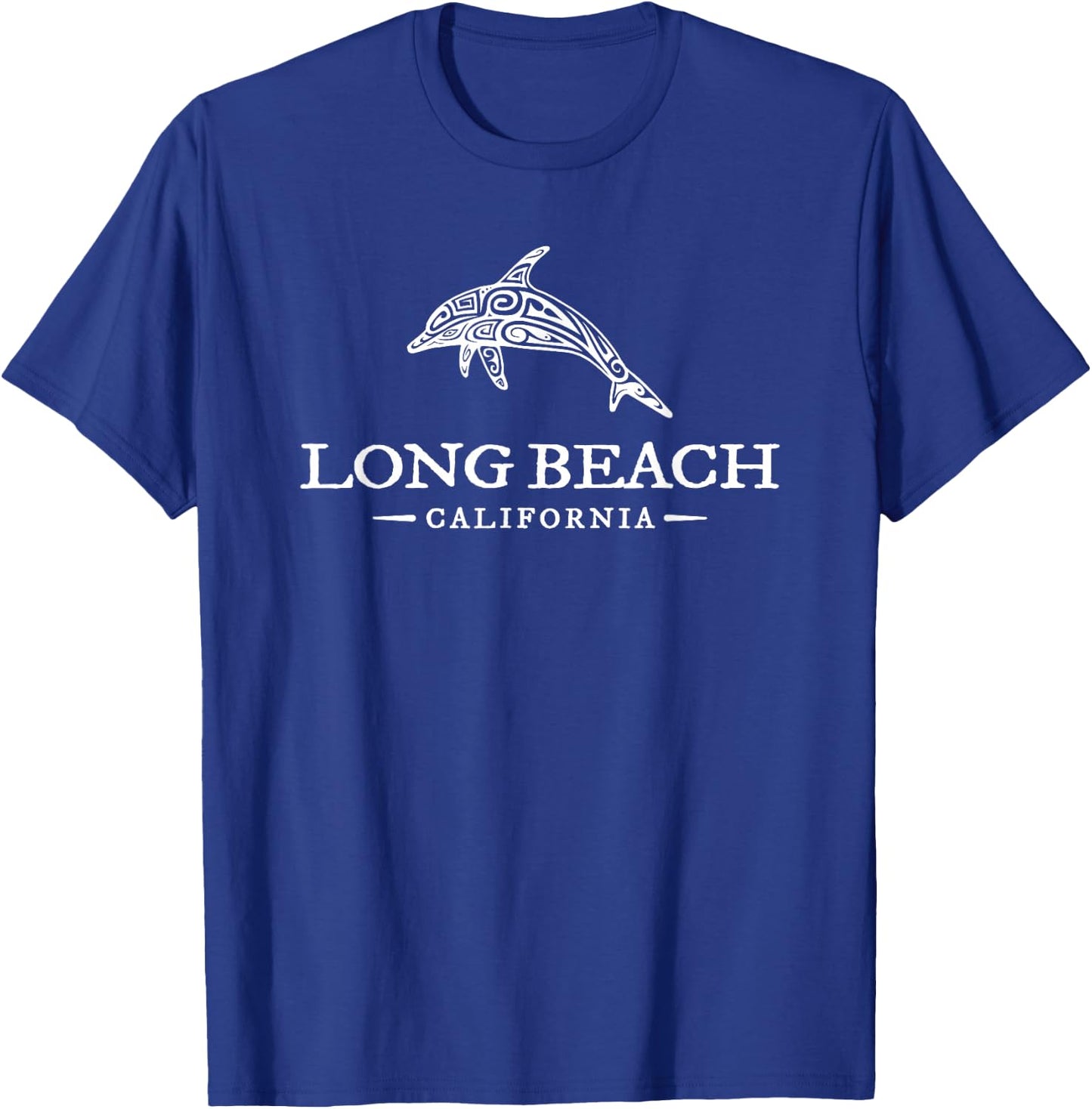 Long Beach California Dolphin Travel Vacation Souvenir T-Shirt - T-Shirt | Royal