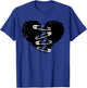 Dark Broken Heart and Safety Pins for T-Shirt - T-Shirt | Royal