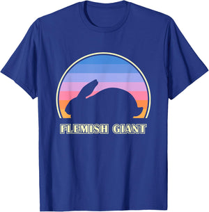 Flemish Giant Vintage Sunset Rabbit T-Shirt - T-Shirt | Royal