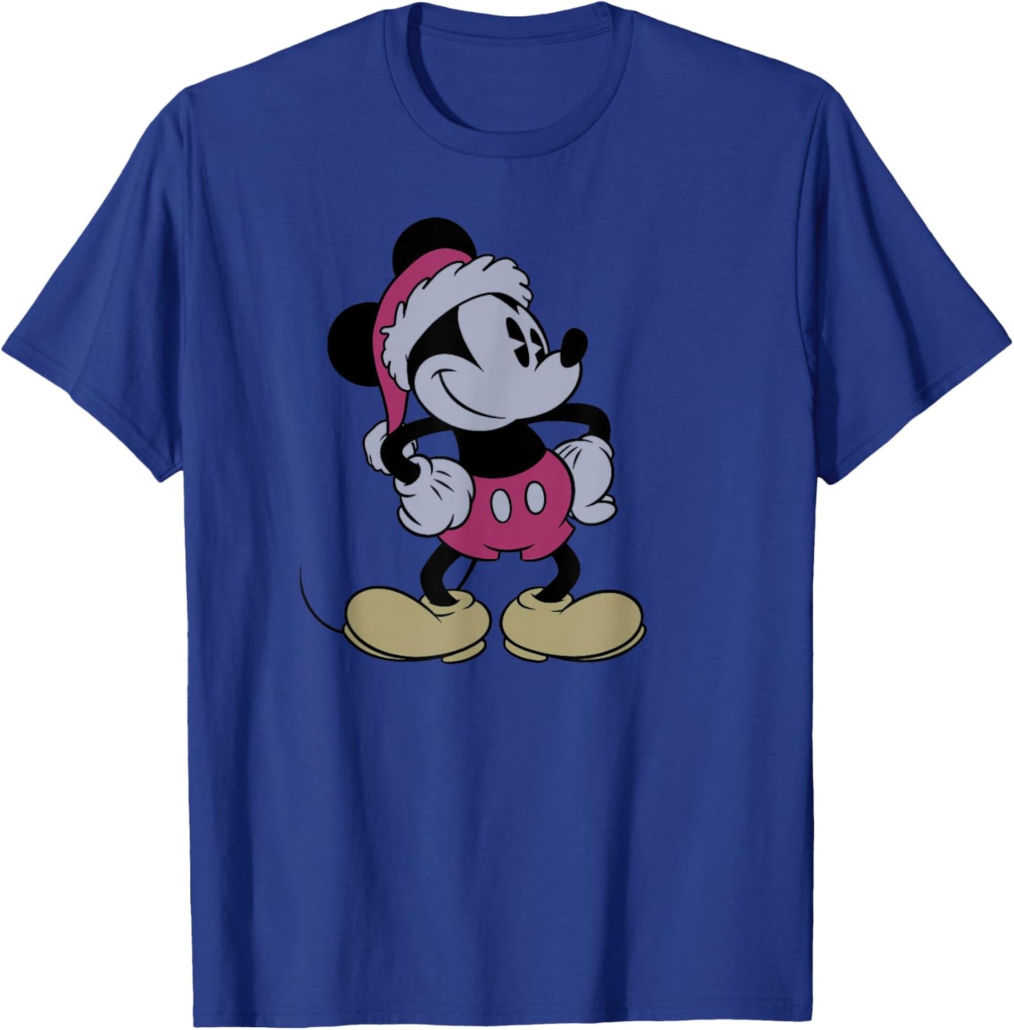 Disney - Vintage Santa Mickey T-Shirt - T-Shirt | Royal