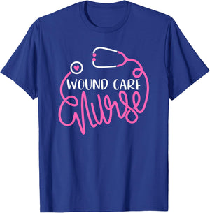 Wound Care Department - JoinHealthcare Women's Nurse Themed Black T-Shirt - T-Shirt | Royal