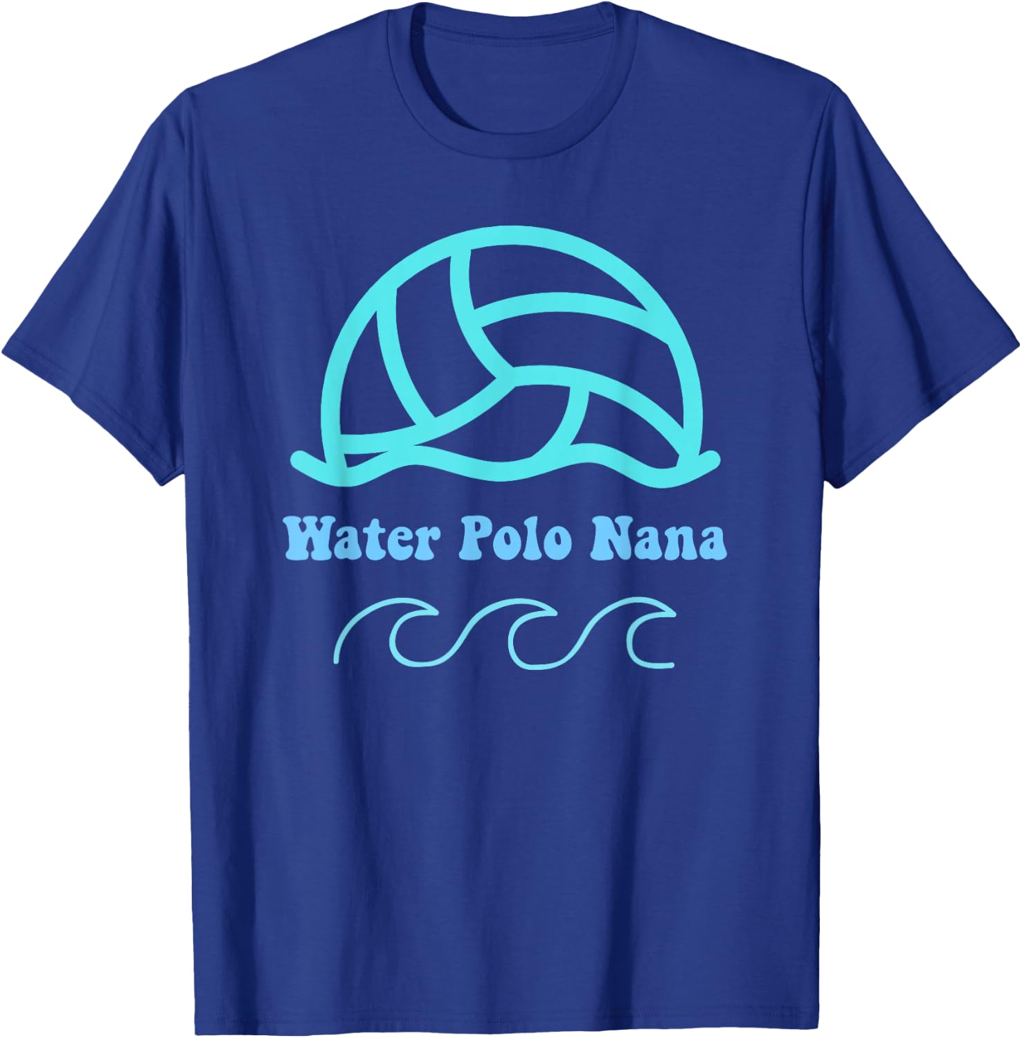 Water Polo Nana Grandma Retro Groovy Summer Sports T-Shirt - T-Shirt | Royal