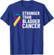 Bladder Cancer Ribbon Awareness Chemo Survivor T-Shirt - T-Shirt | Royal