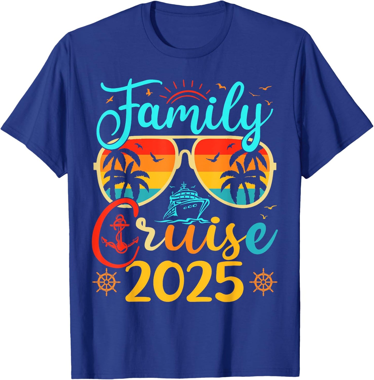 Family Cruise 2025 Summer Vacation Matching Family Cruise Women Kids T-Shirt - T-Shirt | Royal