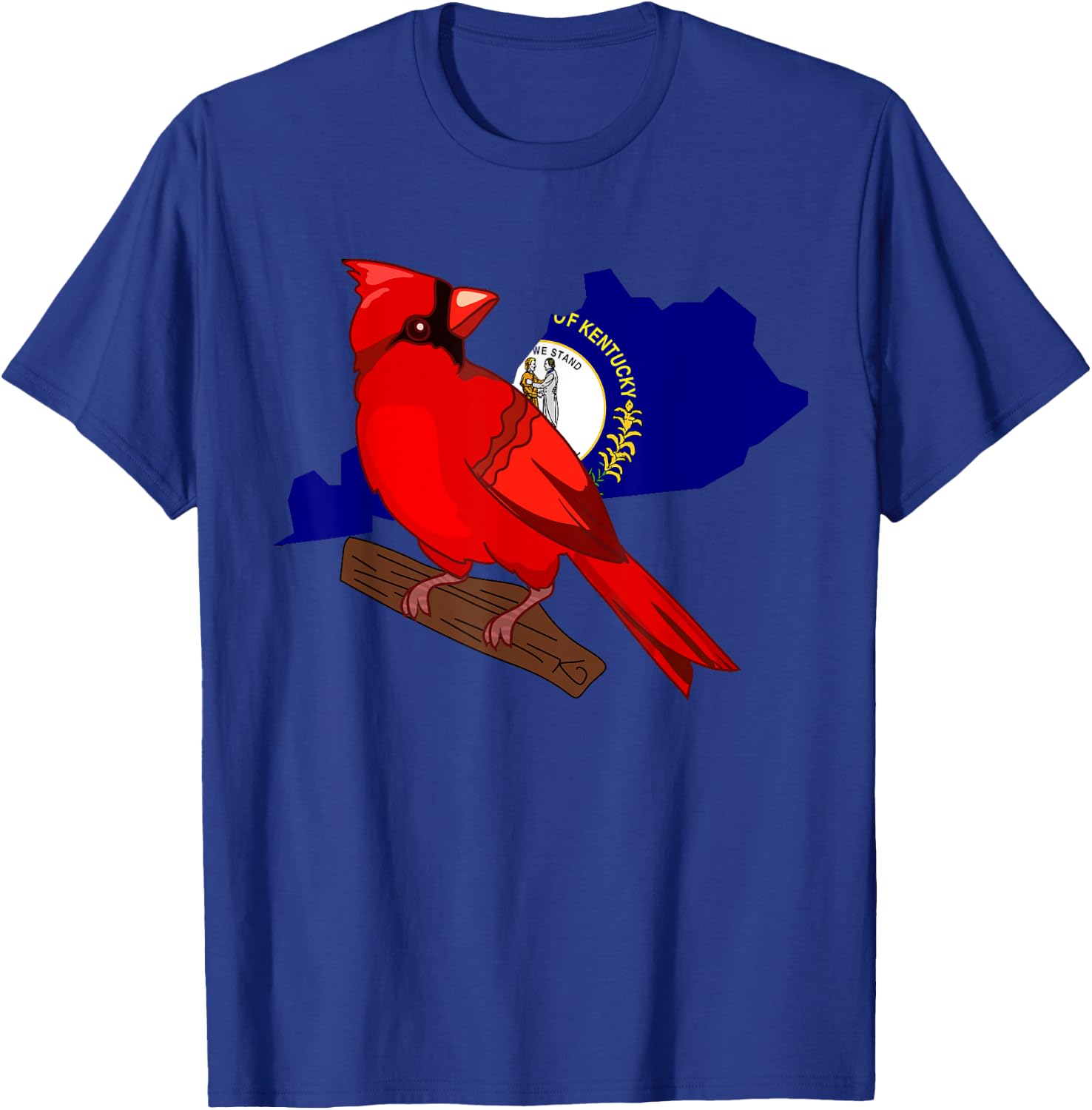 Kentucky Cardinal Bird State Symbols Pride T-Shirt - T-Shirt | Royal