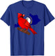 Kentucky Cardinal Bird State Symbols Pride T-Shirt - T-Shirt | Royal