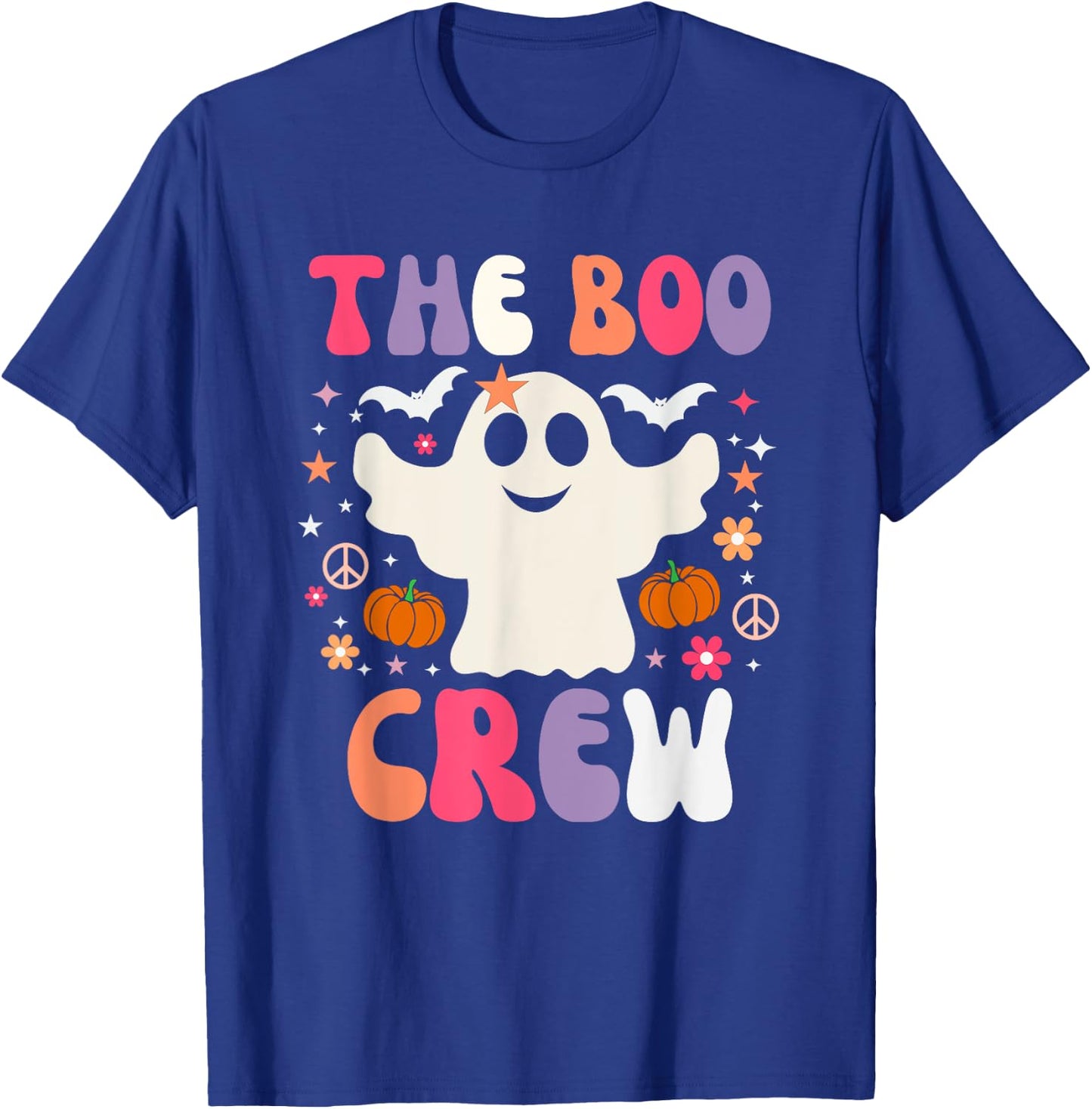 Halloween The Boo Crew - Cute Ghost - Spooky Family Matching T-Shirt - T-Shirt | Royal
