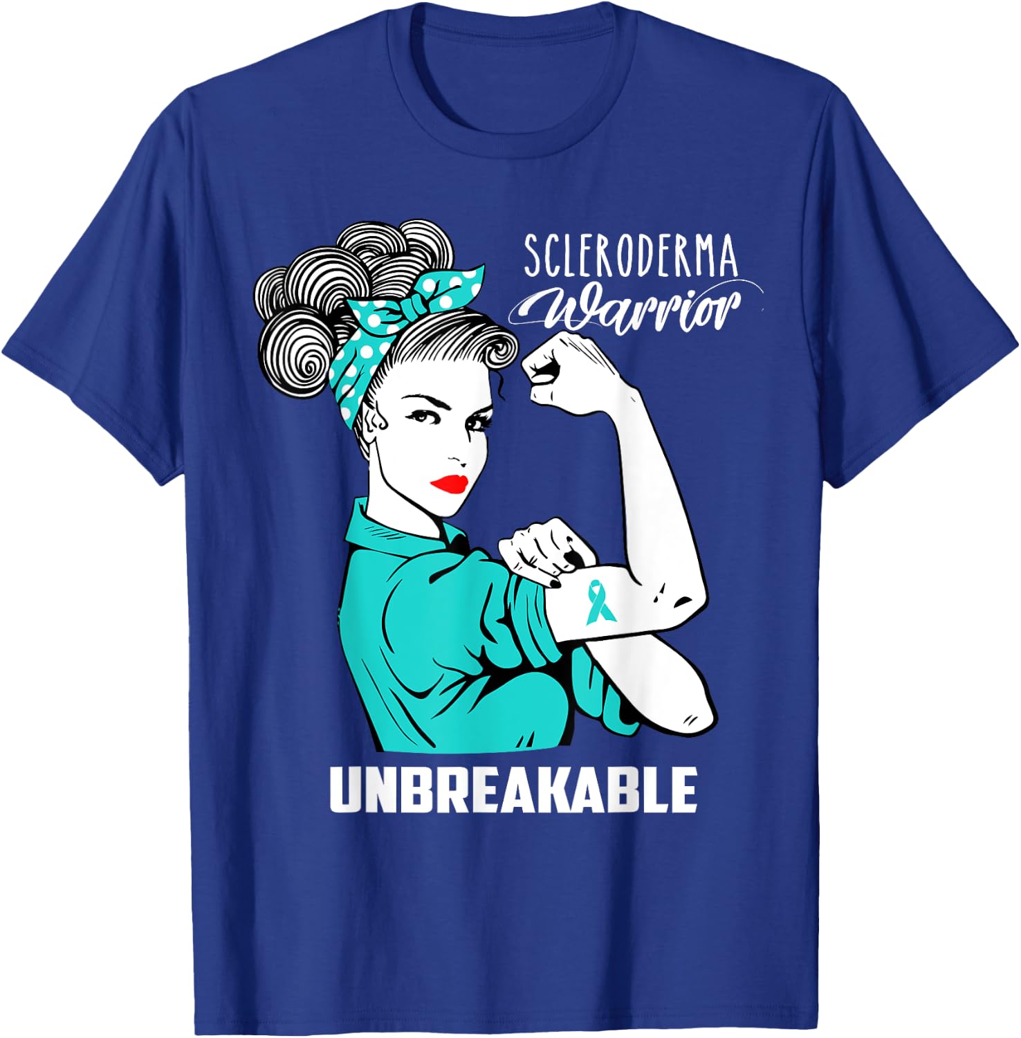 Scleroderma Warrior Unbreakable Shirt Awareness Gift T-Shirt - T-Shirt | Royal