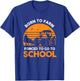 Funny Farmer Born in School Agriculture Farmer T-Shirt - T-Shirt | Royal