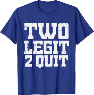 2nd Birthday Two Legit 2 Quit 2 Years Old Girls Boys Kids T-Shirt - T-Shirt | Royal