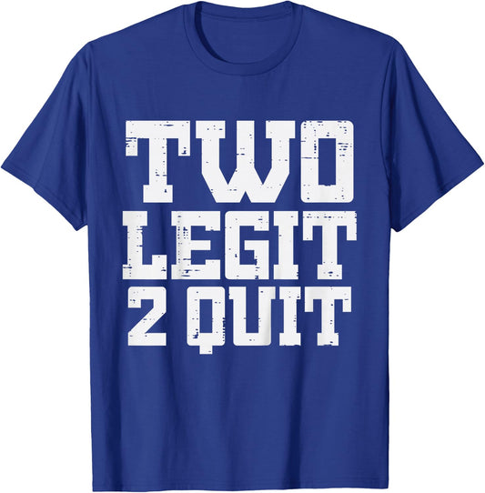 2nd Birthday Two Legit 2 Quit 2 Years Old Girls Boys Kids T-Shirt - T-Shirt | Royal