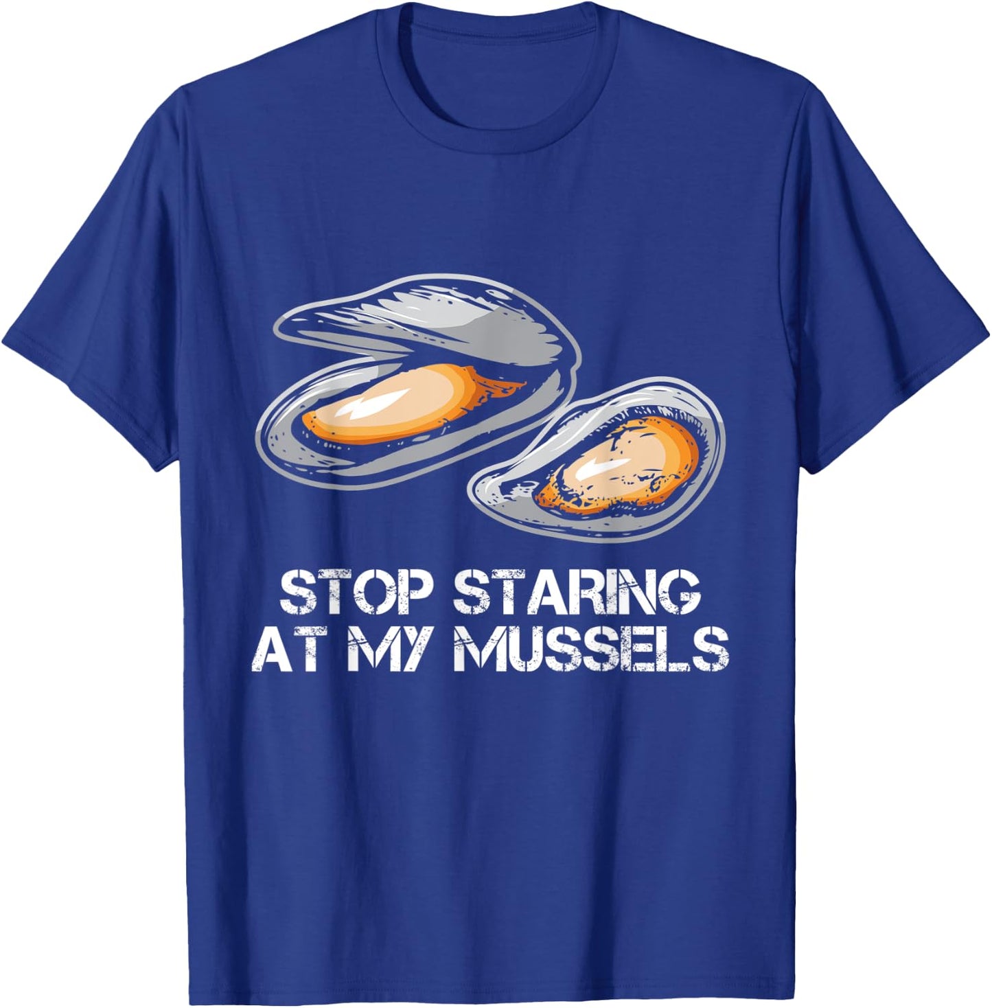 Muscles Funny Mussel Fitness Pun T-Shirt - T-Shirt | Royal